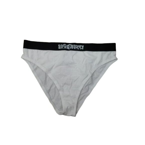 Savage Fenty Size 3X Plus Size Hipster Lot of 2 White STRETCH Panties NWT - Picture 1 of 1